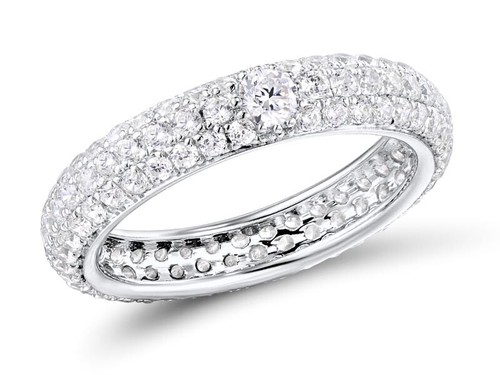 925 silberring mit - mit, zirkonia