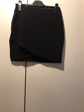 Schwarzer Damen Rock S Elastisch Flexibel Lässiger Lagen Look Schwarz Zeitlos 