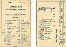 300184  Pionier RS 01 RS01 Nordhausen IFA Traktor Schlepper Ersatzteilkatalog
