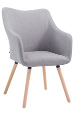 #R131733/2410 Besucherstuhl McCoy V2 Natura Stoff grau Lehnstuhl Esszimmerstuhl