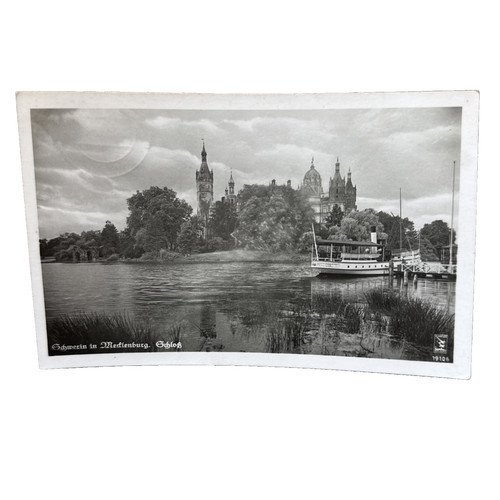 Postkarte schwerin schloss - schwerin,