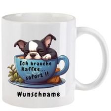 Tasse mit Hund mit Spruch -
