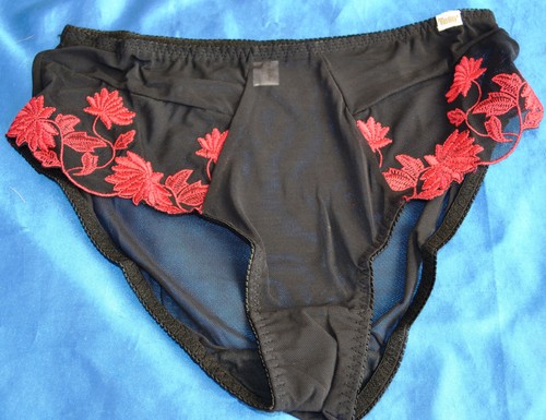 Damen slip schwarz mit - damen,
