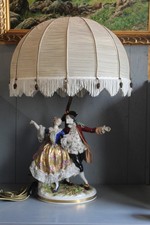Porzellan Figur Tischlampe Volksedt