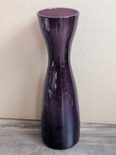 Vintage lila Glasvase aus den