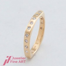 Halb-Memoire Brillant-Ring mit