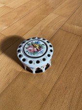 Antike Glasbox Glas Malerei Blumen Floral Schachtel Vintage Murano?