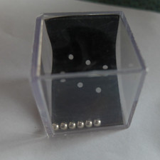 Geduldsspiel, 6-Kugel-Spiel, Geschicklichkeitsspiel Plexiglaswürfel 4cmx4cmx4cm