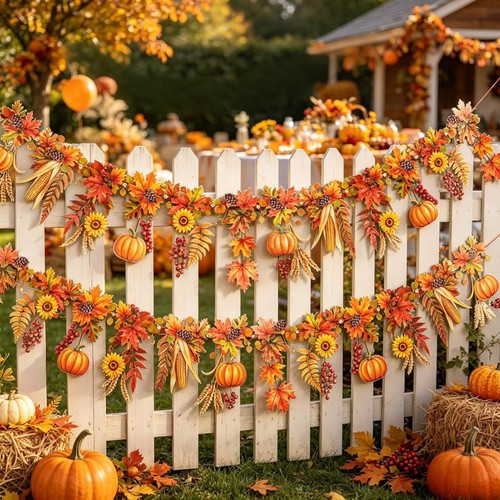 Fertige herbstgirlanden mit - fertige,
