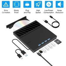 Externes CD DVD Laufwerk USB 3.0Type-C CD DVD +/-RW Brenner Optical Drive Player