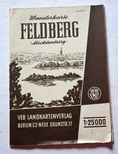 Ddr landkarte feldberg - ddr,