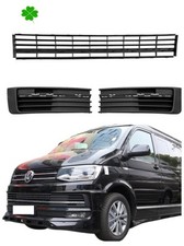  Kühlergrill  Schwarz  Gitter 3tlg Emblem für VW T6 Multivan 2015-2019