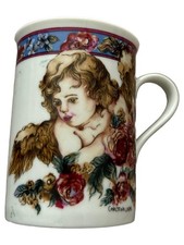 Christina Ladas Kaffeetasse Engel Motiv Porzellan Mehrfarbig Klassisch