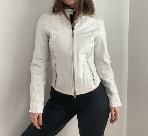 Gipsy lederjacke weiß - weiß, gr.