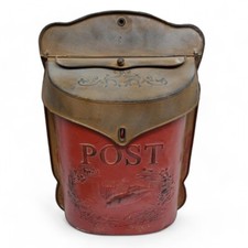 BRIEFKASTEN ROT POSTKASTEN