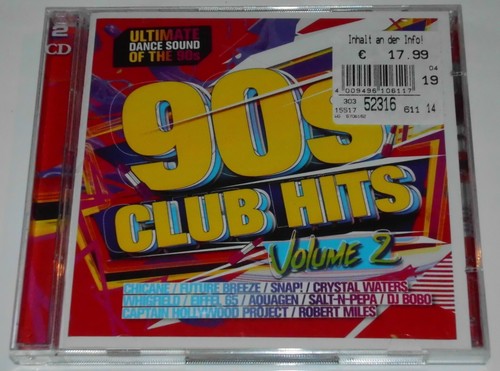 90s club hits vol cd - vol.2, cd's