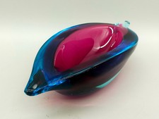 Edles murano glas objekt - glas, blau