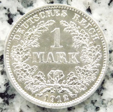 1 Mark 1912 D Silber