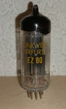 EZ80 RFT Gleichrichter Röhre Röhrenverstärker Röhrenradio 