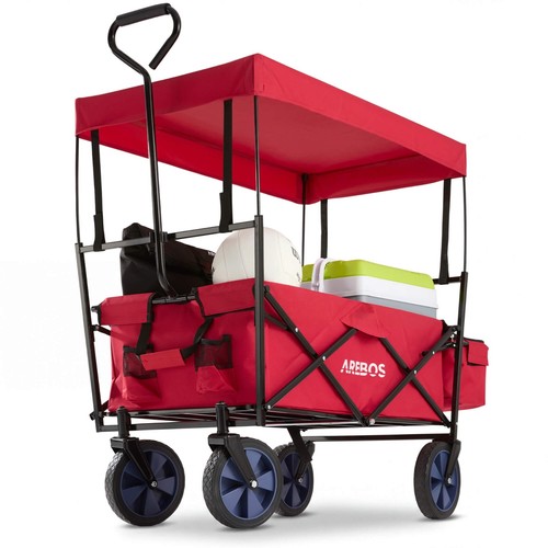 Arebos bollerwagen mit dach - mit, |