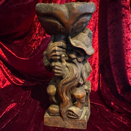 Handgeschnitzte holzfigur - handgeschnitzte,