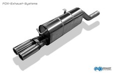  Sportauspuff BMW 5er E28 518i (Mod. ohne Kat) 2x63mm rund eingerollt gerade