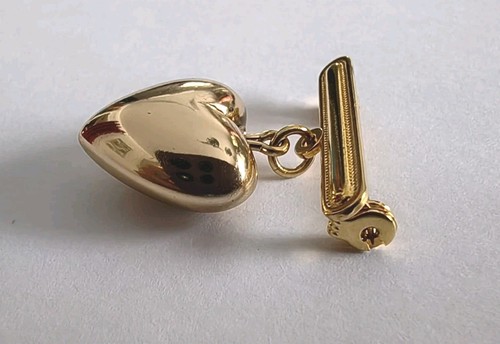 Vintage brosche herz puffi - vintage,