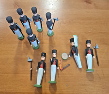 Musikkapelle Bergparade Miniaturfiguren Bergleute Erzgebirge insgesamt 9 Figuren
