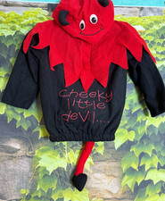 Teufel Kostüm Oberteil Kinder Gr. 98–110 – Halloween Fasching Karneval Motto