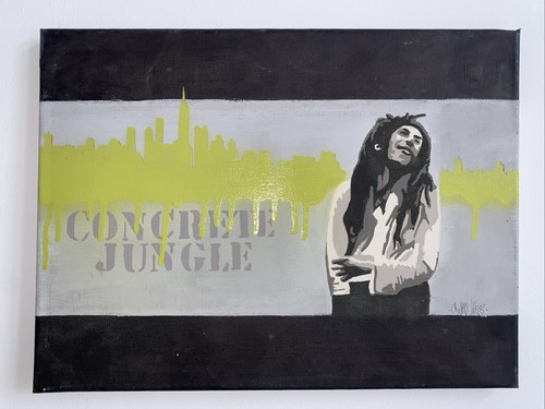 Streetart portrait sprayed - streetart,