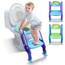 Toilettentrainer Kinder Toilettenstuhl WC Toilettensitz Verstellbar mit Treppe #