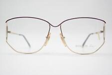 Vintage Brille ESSILOR 1018 Gold Violett Oval Brillengestell eyeglasses