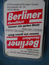 Skat-Kartenspiel "Berliner Abendblatt", gebraucht, Werbung, 32 Karten