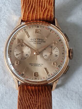 Herren Armbanduhr Olympic Chronographe Suisse Antimagnetic 17 Jewels Handaufzug