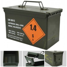 ORIGINAL Munitionskiste NATO Ammo Box Metallkiste Metallbox Transportbox Cal. 50