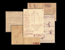 WW2 German Flugzeug Bauplan