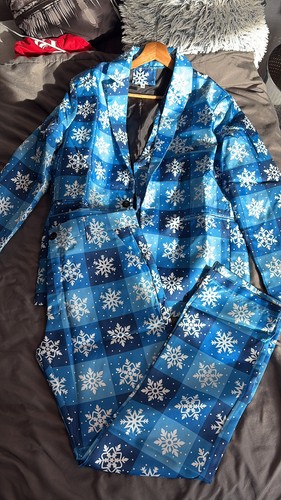 Weihnachtsanzug outfit blau - xl,