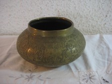 Antike gemarkte messing schale - antike,