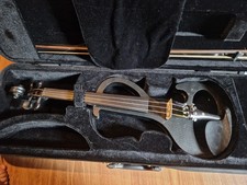 Harley Benton E-Geige Violine Inkl. Tasche, Bogen Kolophonium 4/4
