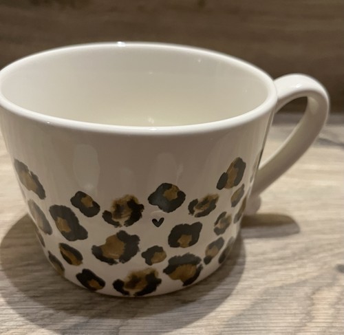 Tasse becher leopard - leopard, weiß
