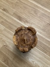 Handgemachte Kerze  von Oma, Eule in Burg, Leichte Beschädigungen