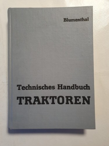 Technisches handbuch traktoren - handbuch,