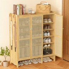 Bambus Schuhschrank Beige mit