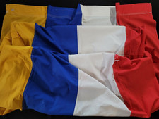 Alte Fastnacht Fahne / Banner ca. 375 x 140cm  Baumwollstoff Dekomaterial