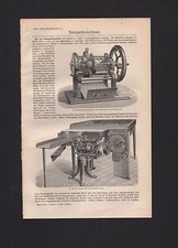 Lithografie 1908: Stempelmaschinen. Haller Loffelhardt
