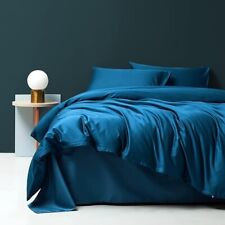RFFLUX 100% Luxus Mikrofaser Bettwäsche 135x200 cm 2-teilig Navy blau (Neu/OVP)