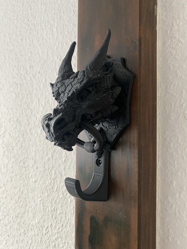 Drachen wandhaken druck - drachen,