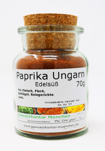 Paprika edelsüss ungarn - edelsüss, 70g