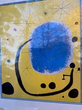 Miro, gerahmter Kunstdruck in