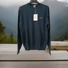 Herren Pullover Blau Armee